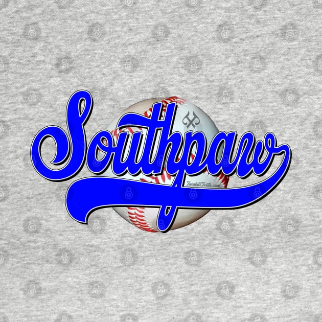 Southpaw Baseball Blue by Turnbill Truth Designs